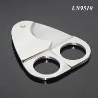 

For Gentleman Two Spins Unique Shape Stainless Steel Cigar Knife Stainless Steel Metal Blank Fancy Table Top Cigar Cutter