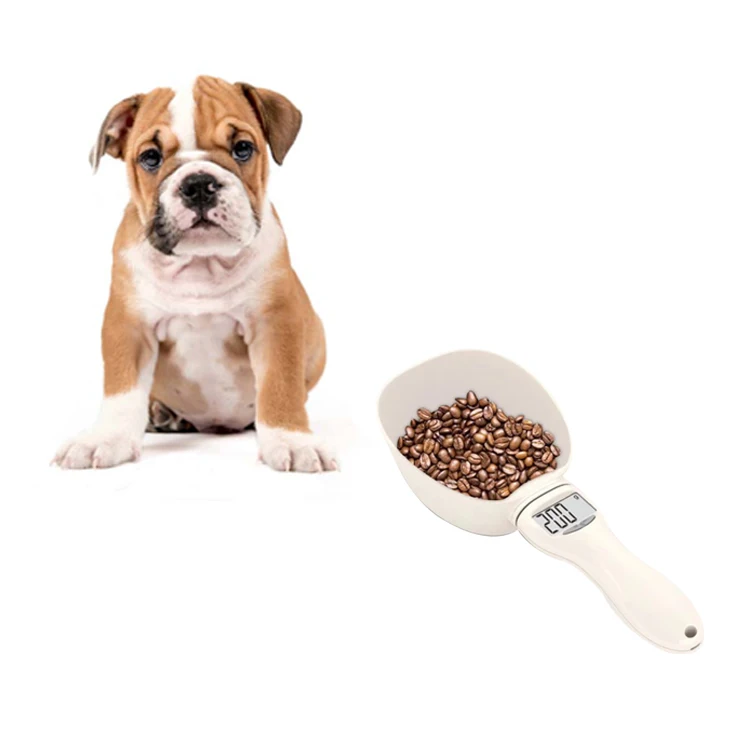 

Hot selling dog cat pet food digital measuring scoop measuring spoon pet measure spoon