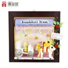3D Wooden Puzzle DIY Building Model Dollhouse Style House Puzzle Kid Toys