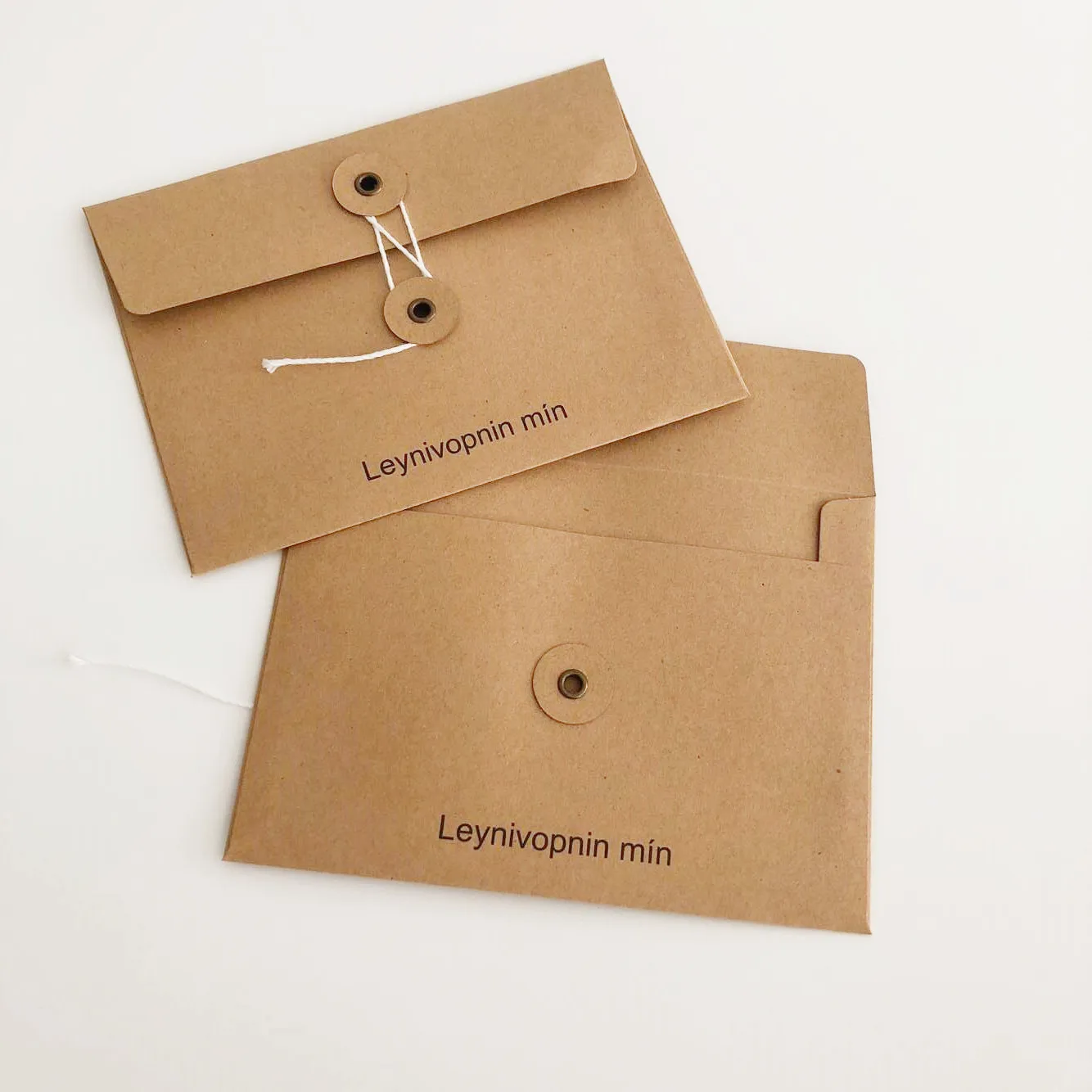 Custom Wholesale Price Kraft Paper Button Closure Envelopes A4 String Envelopes Buy Button