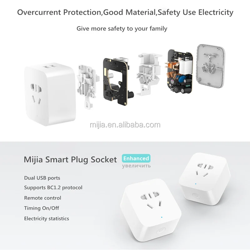 Xiaomi Wireless Smart Socket Update Version Zigbee Wall