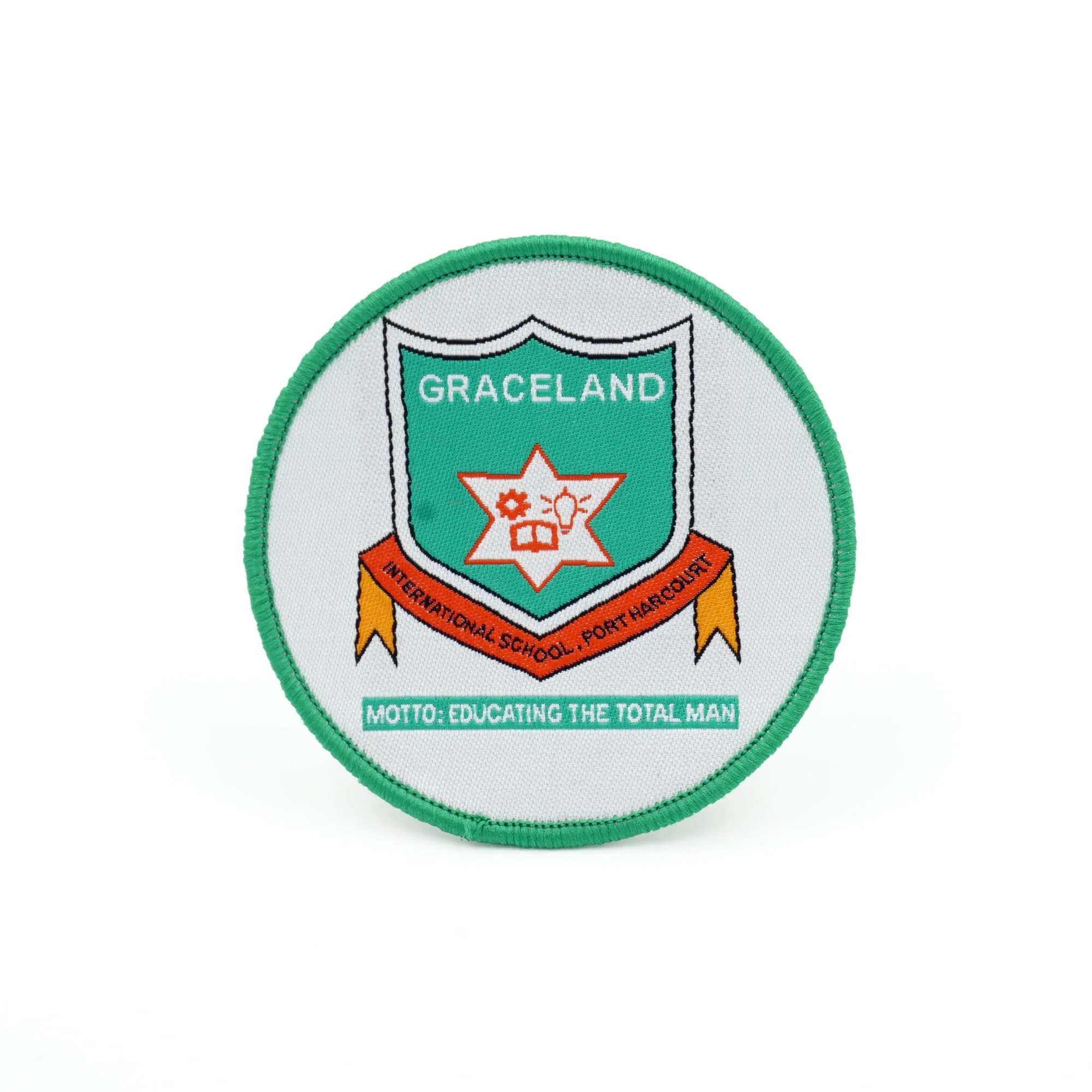 

Custom Brand Design Woven Badge For Clothing Decoration, Custom color
