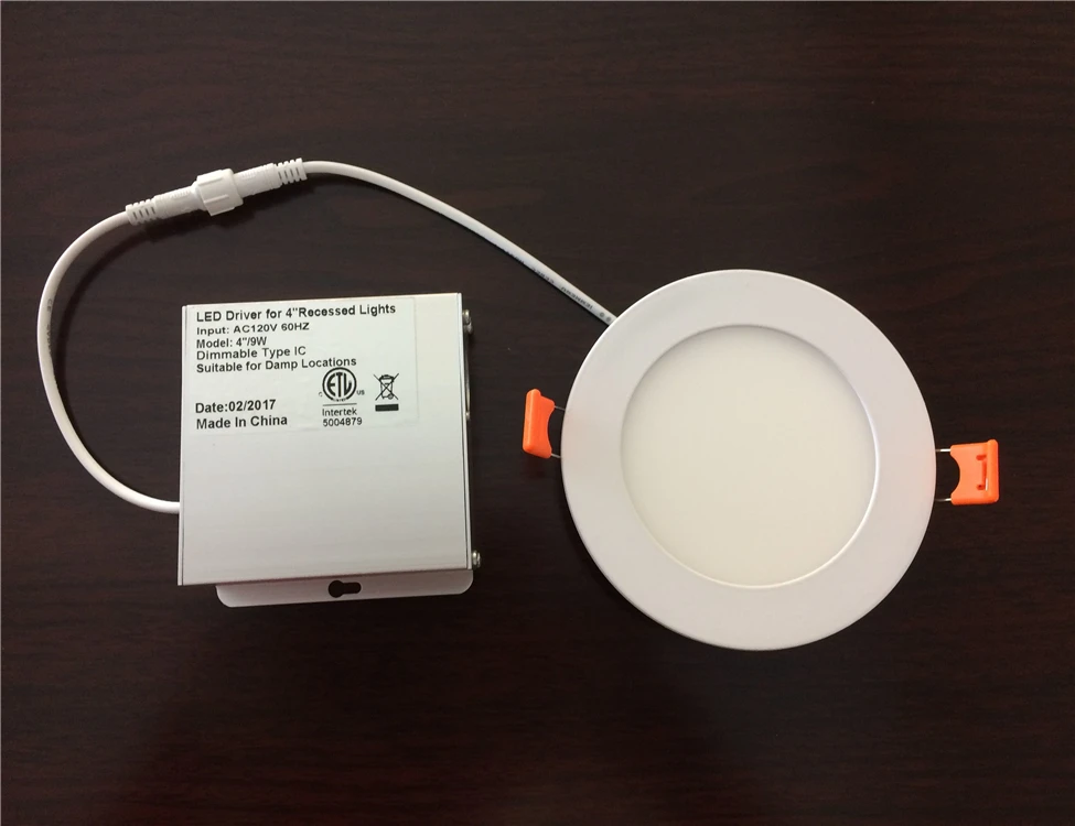 ETL(5004879) recessed Round Fixture Type IC Rated Recssed Led Downlight 4 '' 6 '' with Junction Box