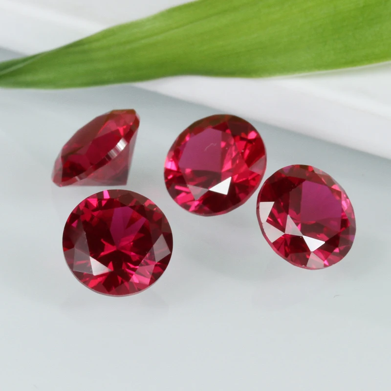

Provence Loose Gemstone Wholesale 5# color 1.0mm 3.0mm 6.0mm Round Synthetic Ruby Stone