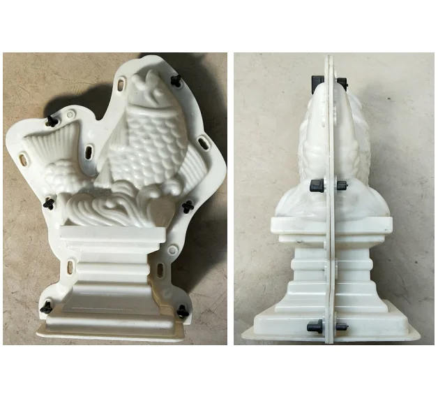 Abs Plastic Fish Shape Decorative Concrete Statue Molds For Baluster