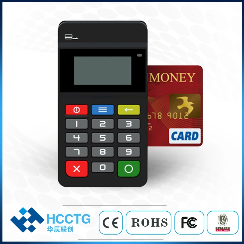 Ultra-thin Mobile Convenient Carrying Credit Swipe Machine Terminal MPOS Card Reader HTY711