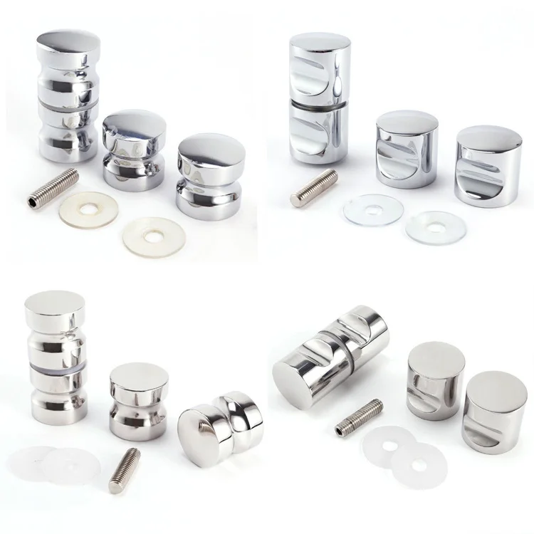 Shower Room Decorative Glass Door Knobs Clear Glass Door Knobs