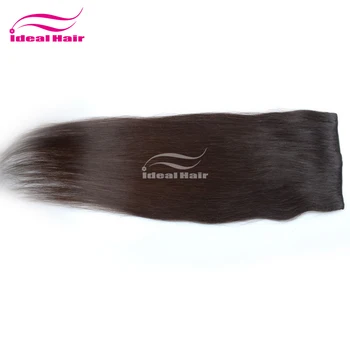 Hot Selling Fullhead Silky Straight Easy Clip Hair Extension Wet