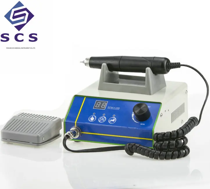 Dental Carving Tools 50000rpm With Pedal Handpiece Brushless Strong Dc