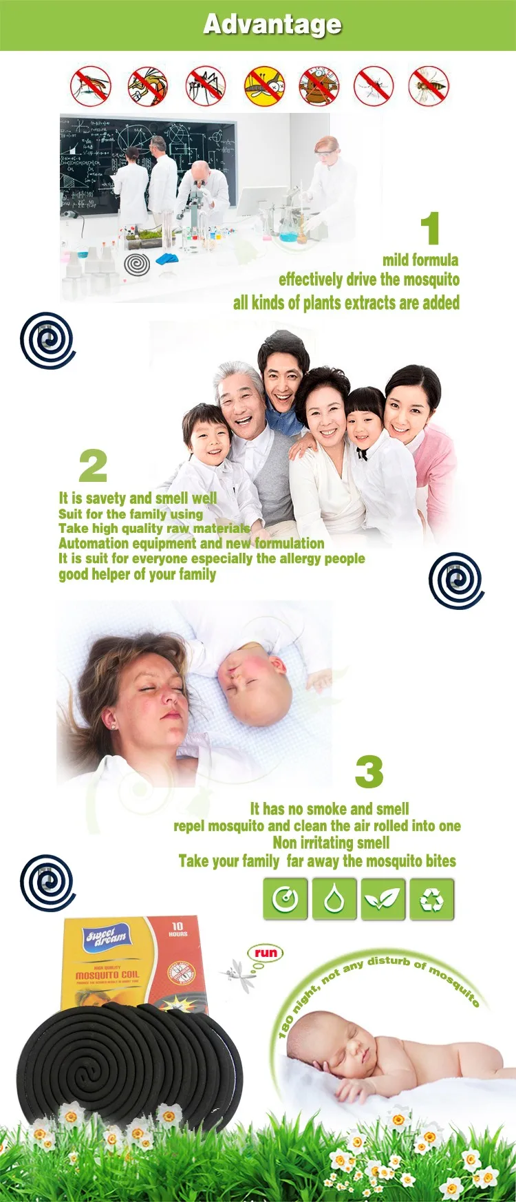 China Hot Selling Effective Anti Mosquito Black Repellent Coils