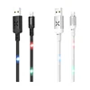 Hoco U63 Voice-Activated Flashing Light Charging Data Cable For IPhone