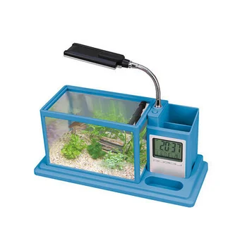 2014 Faksi Desain Accord Led Akuarium Meja Kantor Mini Aquarium