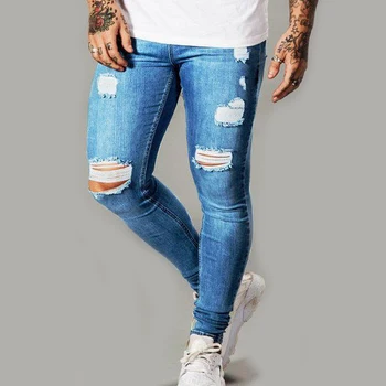 ripped jean joggers