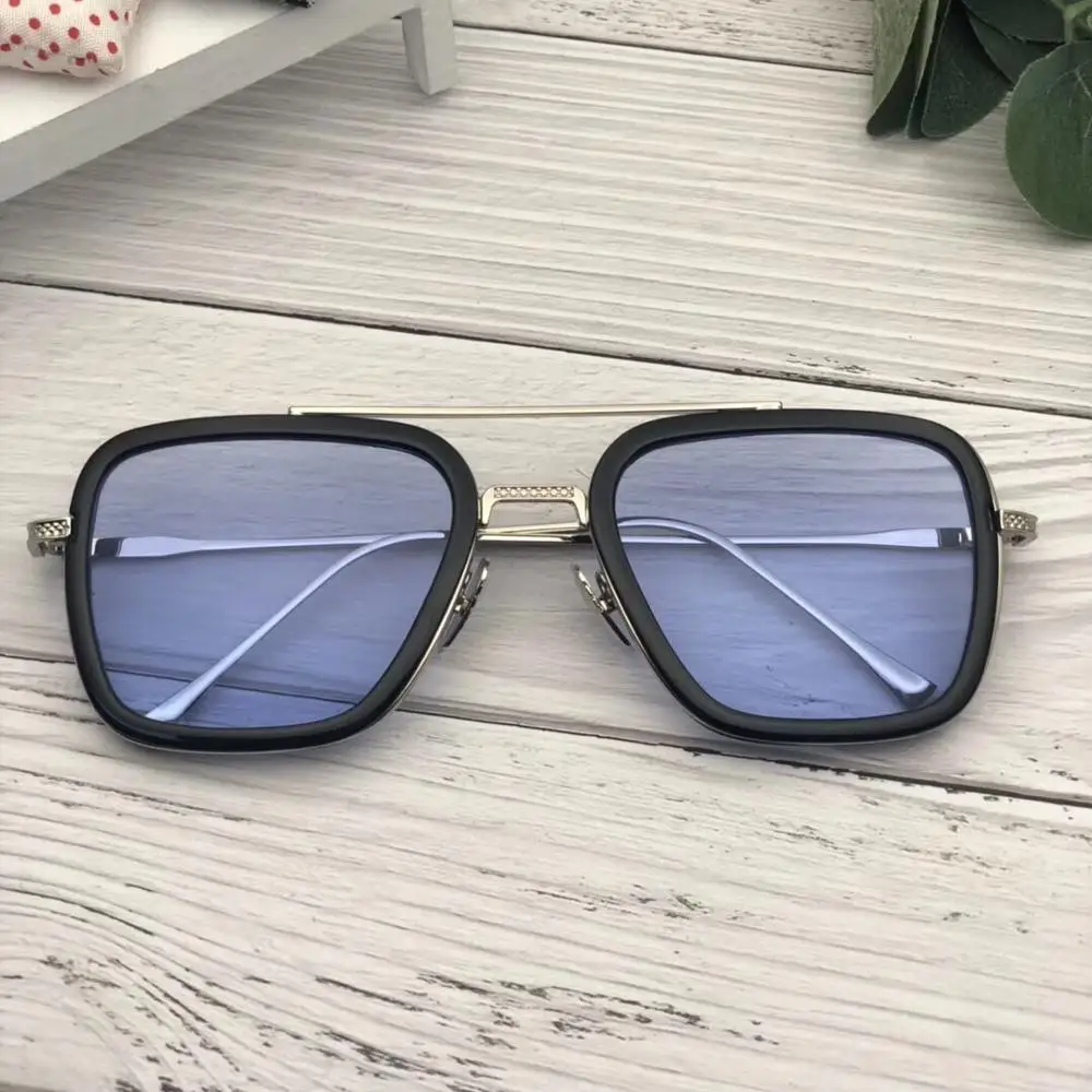 

Iron Man's sunglasses with small box and metal glasses frame