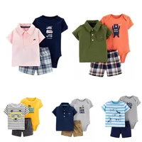 

Wholesale Romper Baby Girl Boy Sports Shirts With Romper Summer Icing Pants