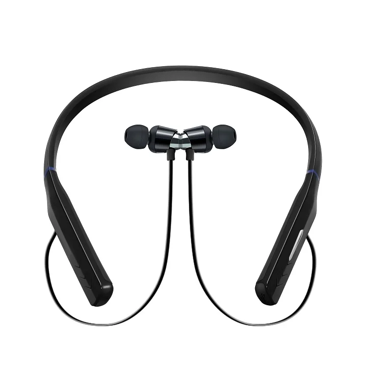 

Stereo Magnetic Adsorption Back Neck Retractable Wire Sport Wireless Earphone For Running, N/a