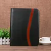 High End Hard Cover Leather Portfolio Organizer With Full Zipper