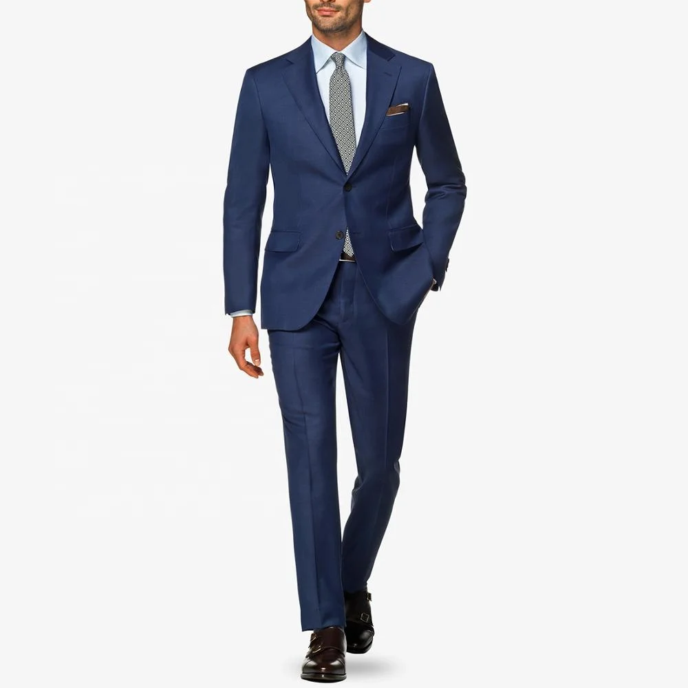 New style wool mix men's slim fit italian formal suit fabric custom made suit