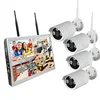 High Quality Mini Cam With Monitor 4chs WIFI NVR KITS 4 Camera Security System