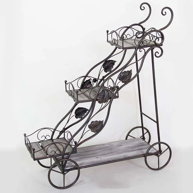 

Cart-shaped Modern Home Garden Flower Plant Stand