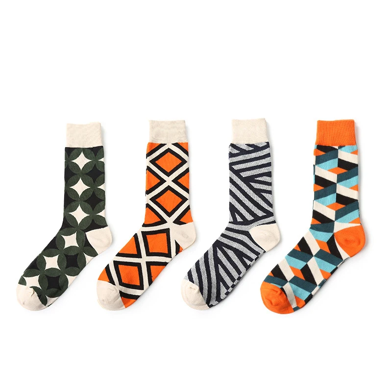 

Mens Color Matching Popular Fashion Design Socks
