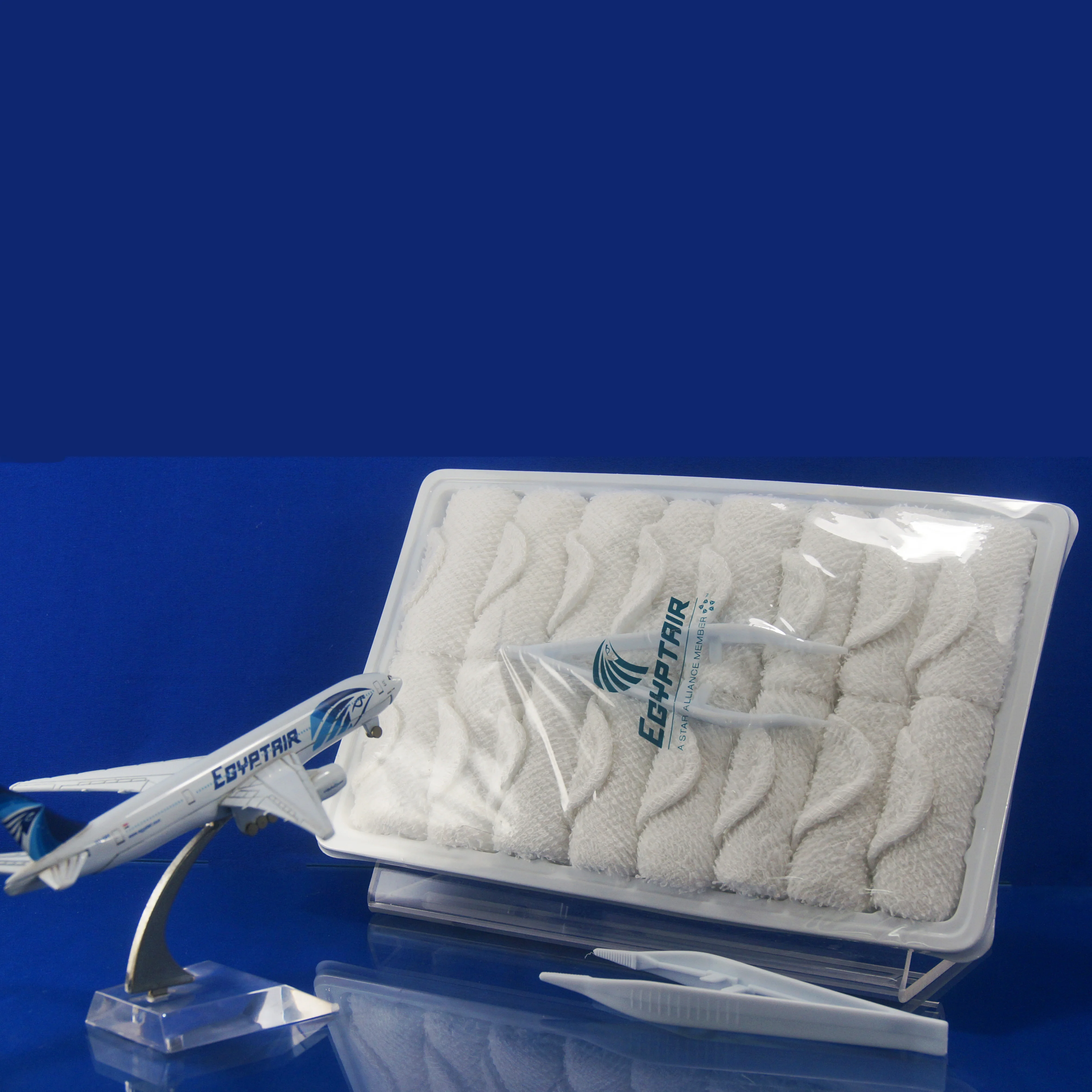 cotton white airline hot disposable towel