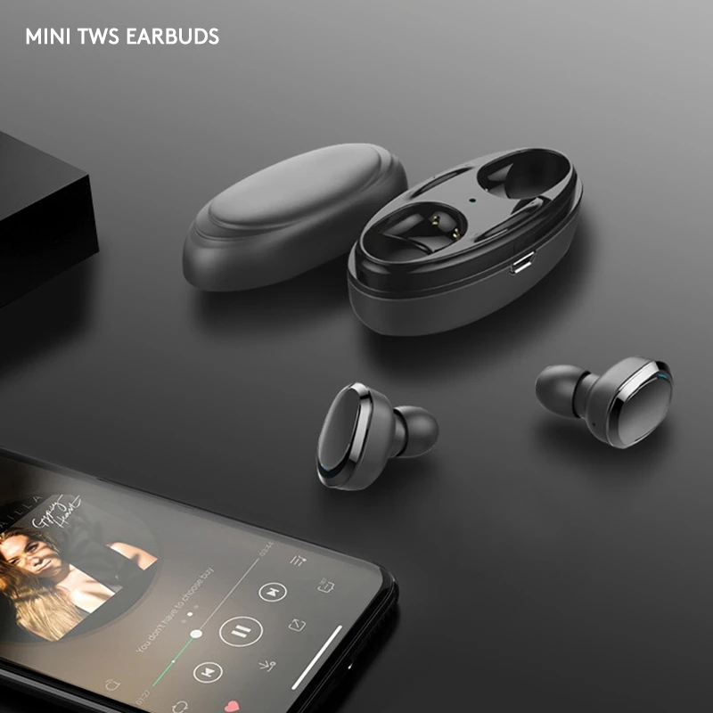 

Newest TWS In Ear Earbuds Earphone Wireless Bluetooth Stereo Earphone with Charging Box, Same as picture show