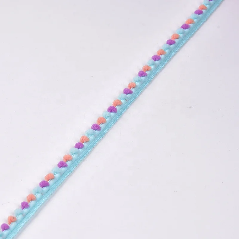 
Mini pompom ball ribbon polyester trim 