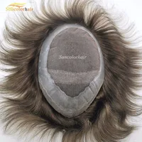 

Wholesale Stock Indian Hair Toupee For Black Friday Hair Prosthesis For Men