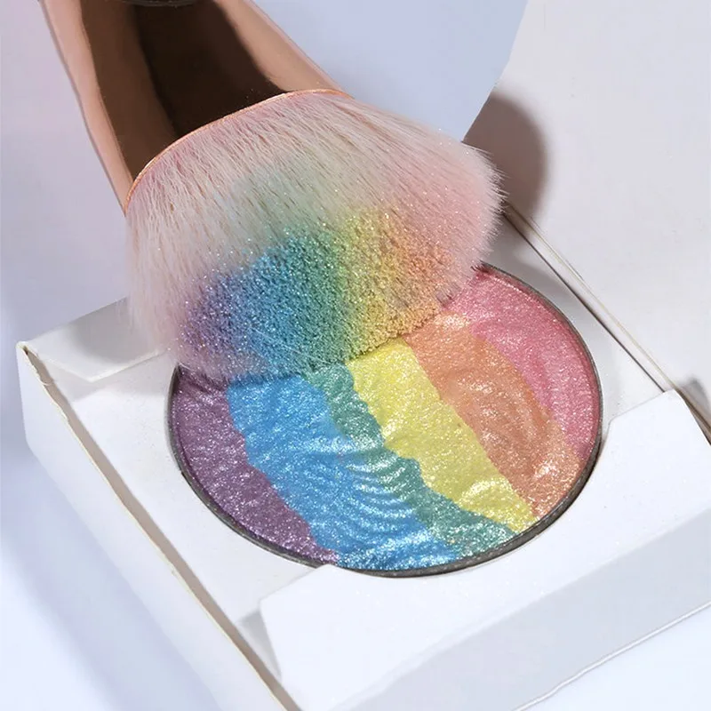 

Rainbow Highlighter Shimmer Face Makeup Blush Blusher Powder Eye shadow Palette Shimmer Contour Bronzer Cosmetics