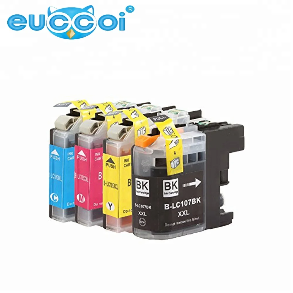 10 Pack LC107 LC105 XXL Ink For Brother LC-107 MFC-J4710DW with CHIP