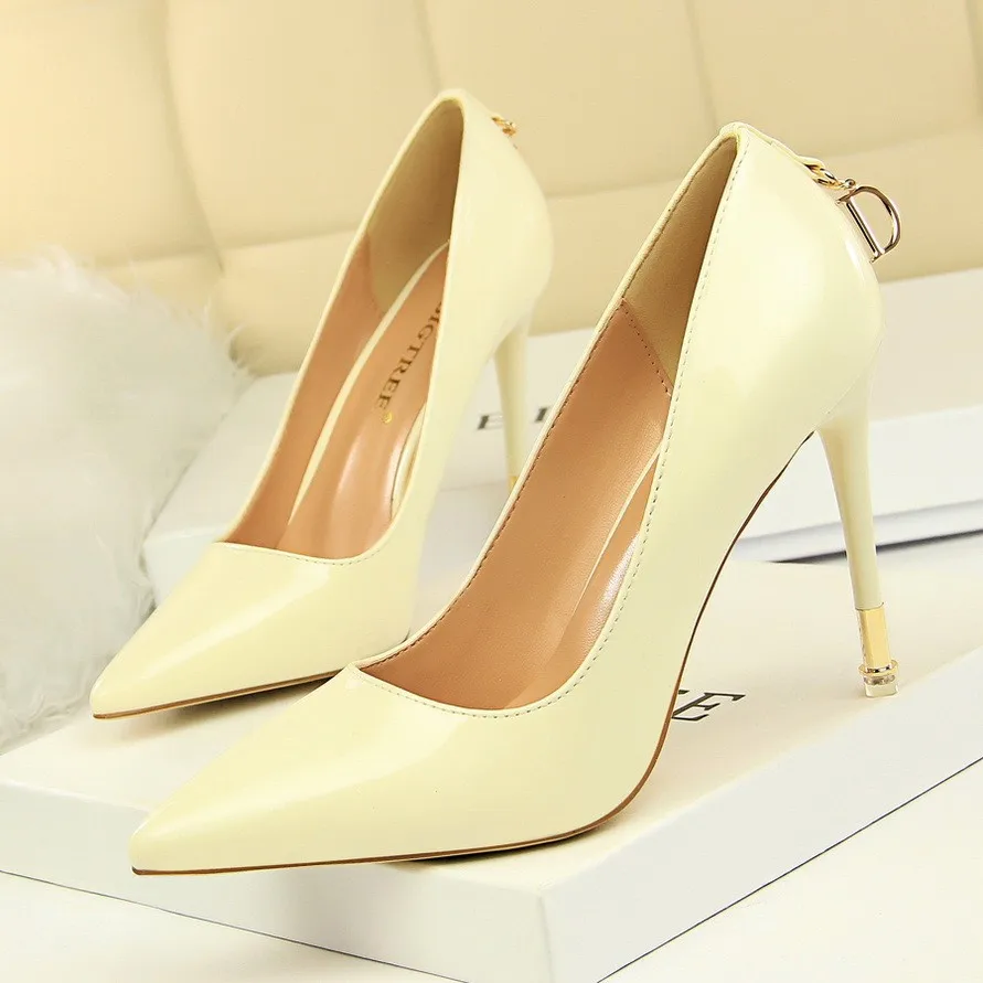 Ss0186 Summer Latest Stiletto Heel Girl Fancy Shoes With Color Balls ...