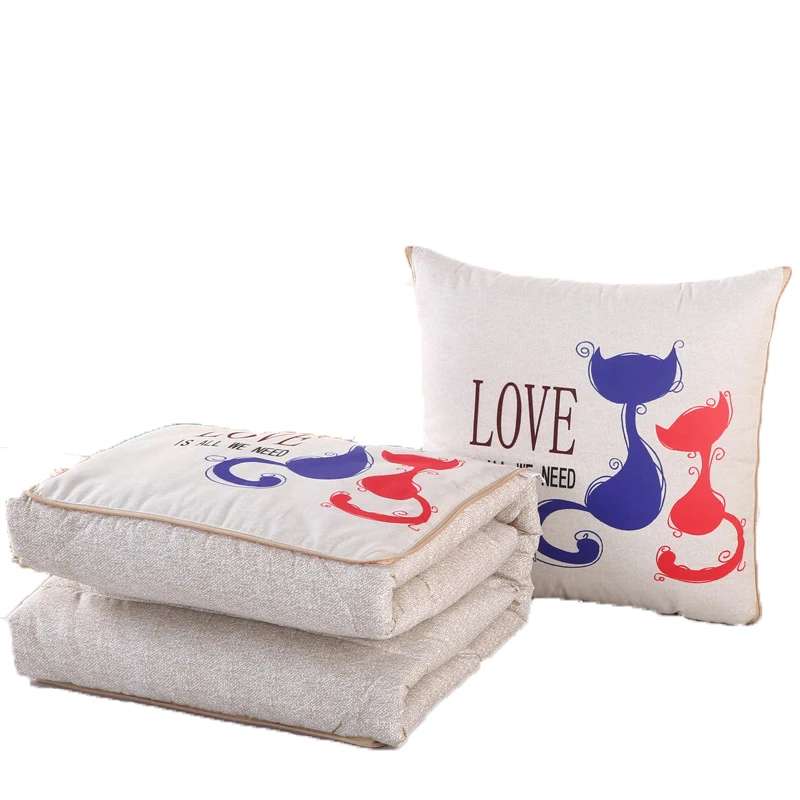 

Wholesale Two in One Pillow Quilt Blanket Animal Pillow Blanket, Customized color
