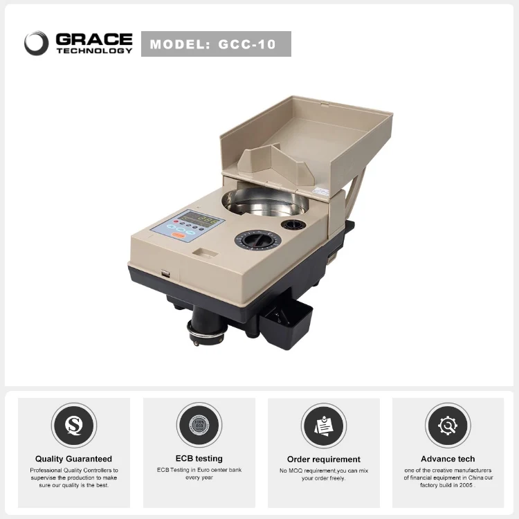 Ce Approved Euro Portable Coin Counter View Portable Coin Counter Grace Technology Product Details From Beijing Grace Ratecolor Technology Co Ltd On Alibaba Com