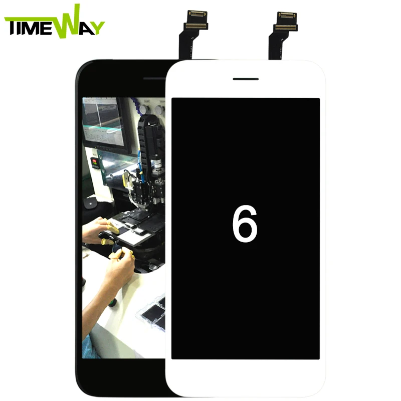 

LCD for iphone 6g LCD screen assembly, for iphone 6 LCD digitizer ,for iphone 6G LCD with digitizer assembly, Black and white