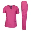 Soft Two Way Stretch Fabric Women Solid Scrubs Set