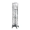 Iron portable postcard display stand wheel spinner display rack
