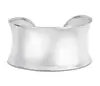 Inspire Jewelry Wide Polished Statement Cuff bagnle bracelet stainless steel