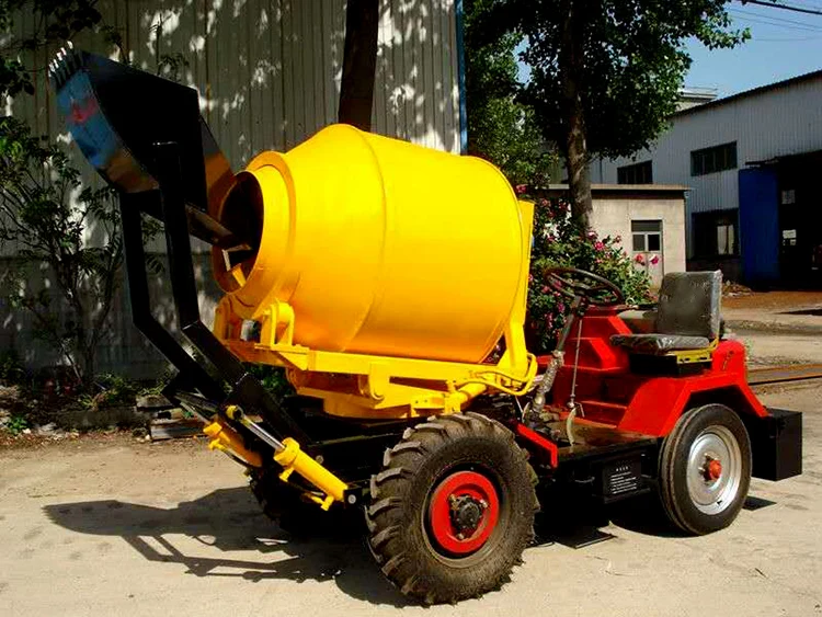 0.8cbm mini self-loading concrete mixer