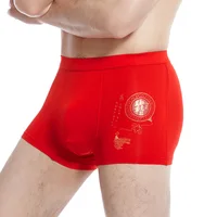 

Zhudiman Model of 0301 Red Color Man Boxer Underwear Nice Shorts Modal Man Underwear