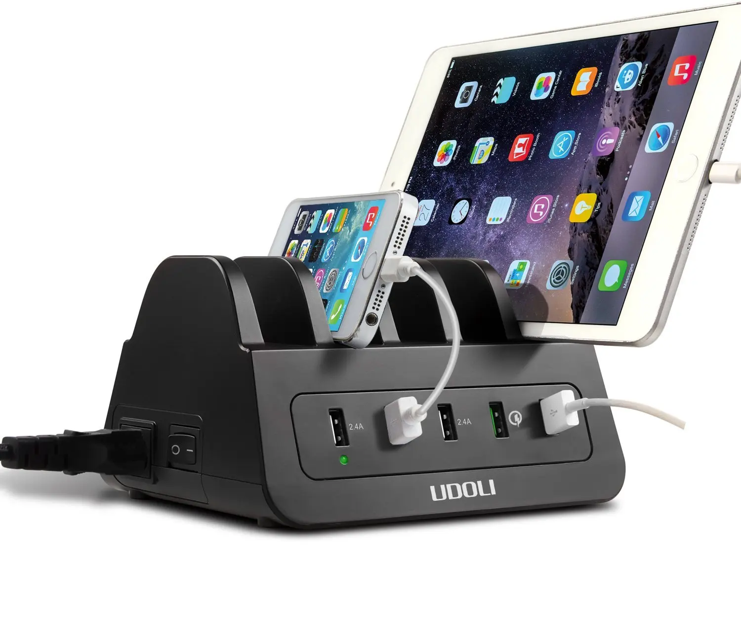 Multiple Device Charging Station Find Get Quotations Usb Charging Station 5 Port Quick Charger Desktop Stand Organizer 60w With 2
