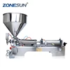 ZONESUN semi automatic aseptic cream/jam/jelly/dates syrup/chilli/bean/BBQ/ketchup/caviar fish sauce filling machine supply