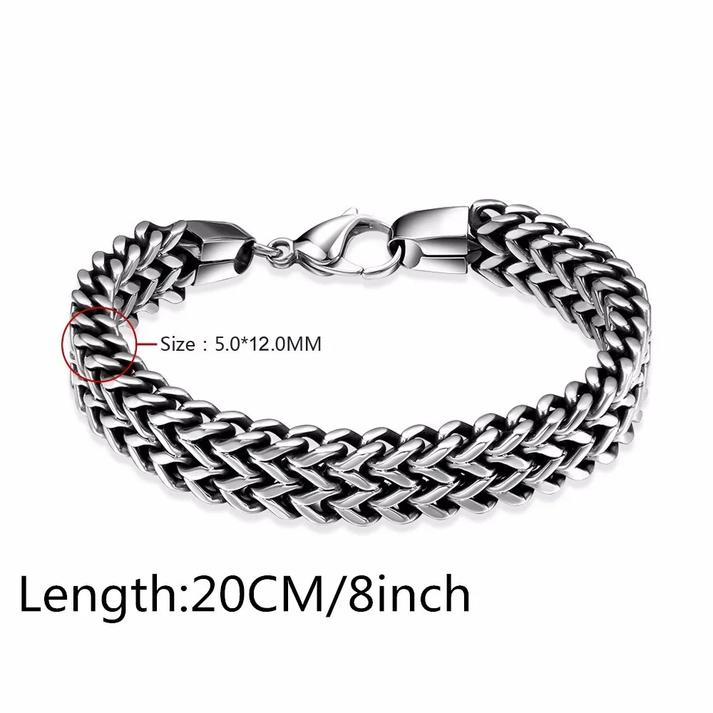 

COOLFEL Stainless steel wristband bracelet jewelry men's bracelet and bracelet, N/a