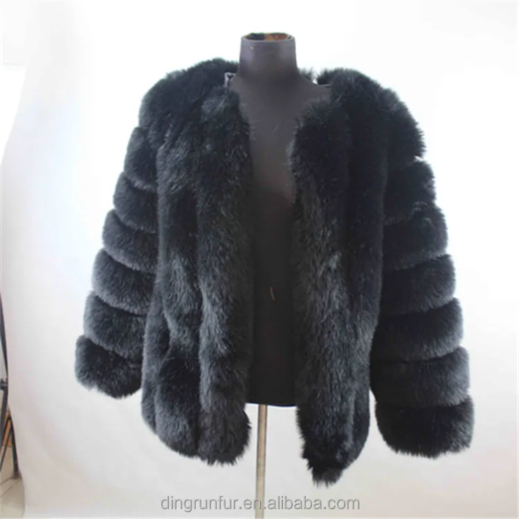 
Dingrun Factory Direct Sale artificial fur jacket wholesale Faux Fur coat 