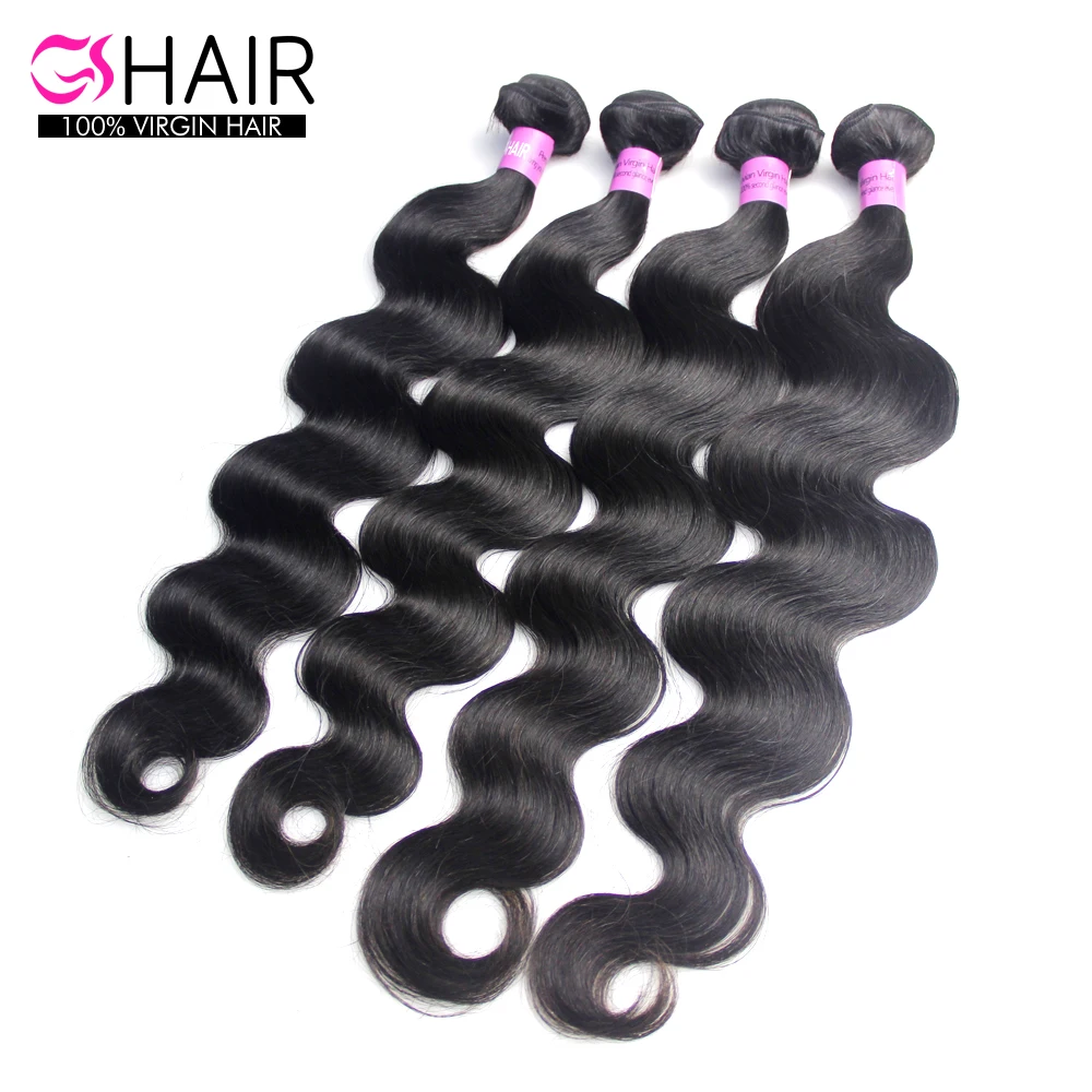 

11a grade unprocessed best wholesale bodywave virgin brazilian malaysian peruvian hair extensions, Natural color 1b to #2