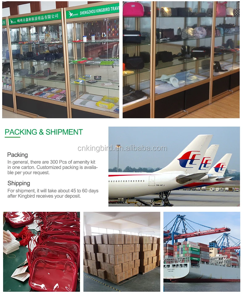 Outdoor disposable used first class amentity kits