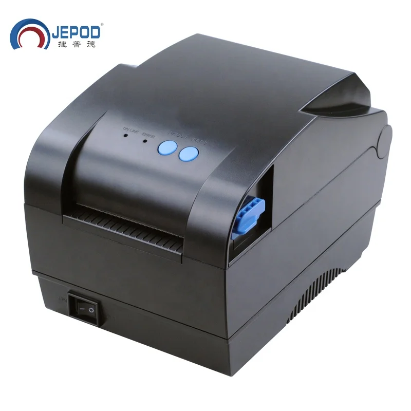 

JEPOD XP-330B 20mm to 80mm 3 inch usb cheap high quality xprinter kitchen express shipping thermal barcode label printer, Black/white