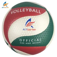 

Actearlier leather ball official size 5 soft pu volleyball for club training or resale glued laminate volleyball