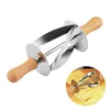 YiJia stainless steel italian bakery dough roller croissant cutter for home use