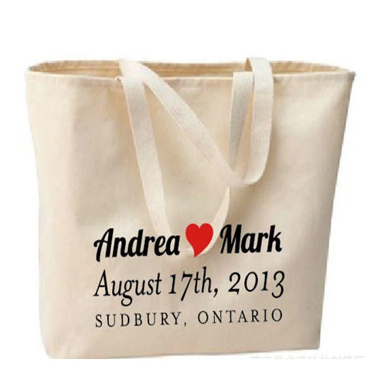 

Custom printed logo food storage canvas cotton tote bag, Customized color